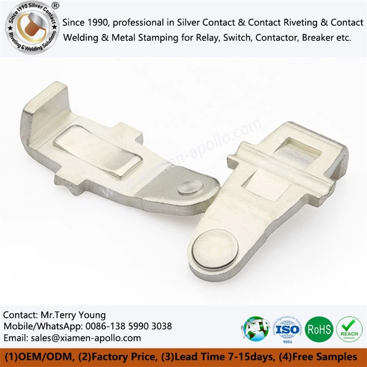 In-Die Riveting with Silver Plating for Switch Part In-Die Riveting with Silver Plating for Switch Part