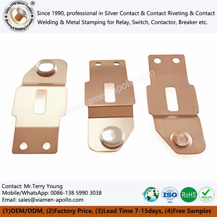 Riveted Contact Copper Stamping Assembly