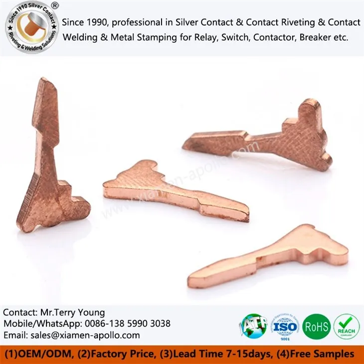 Copper Stamping Components For Switches Copper Stamping Components For Switches