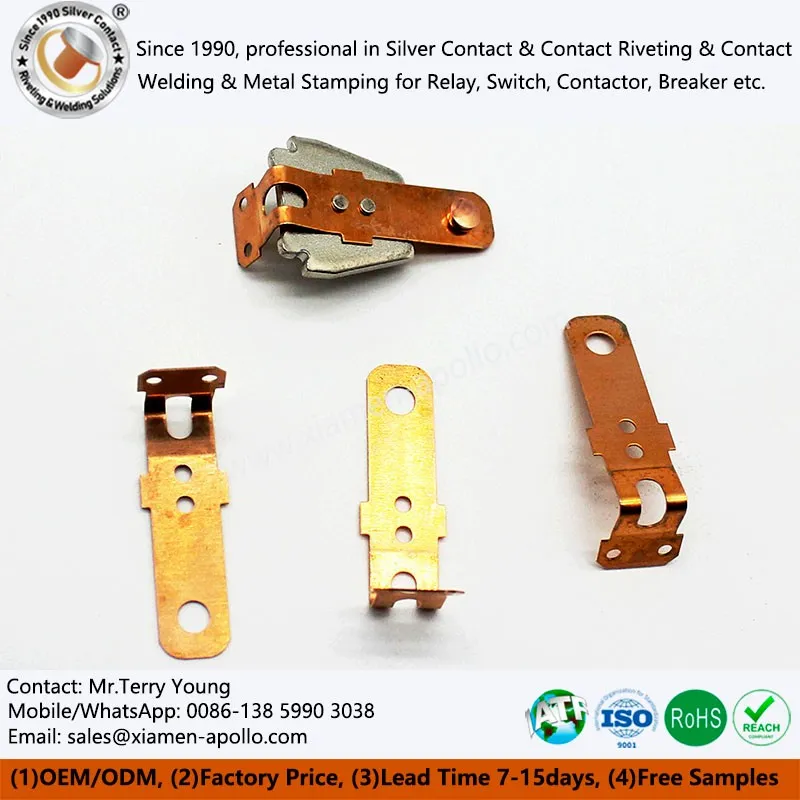 Beryllium Copper Relay Moving Spring Terminal Beryllium Copper Relay Moving Spring Terminal
