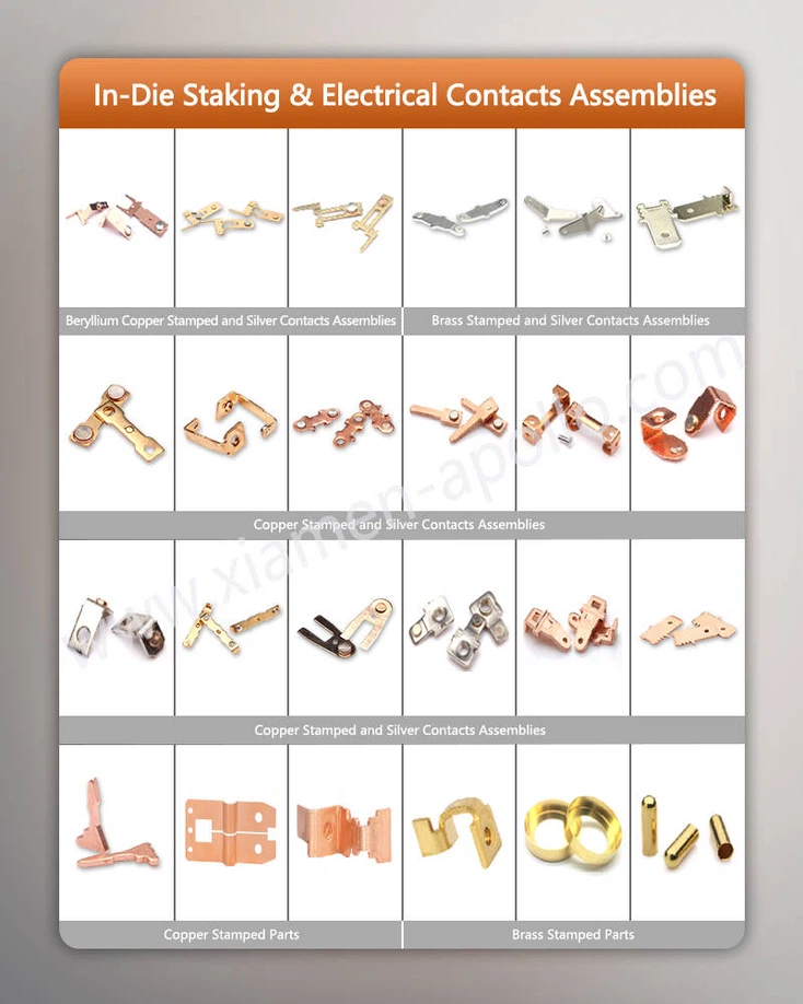 In-Die Staking Electrical Contacts Assemblies In-Die Staking Electrical Contacts Assemblies