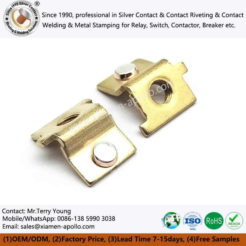 Switch Parts riveted with silver contact Switch Parts riveted with silver contact